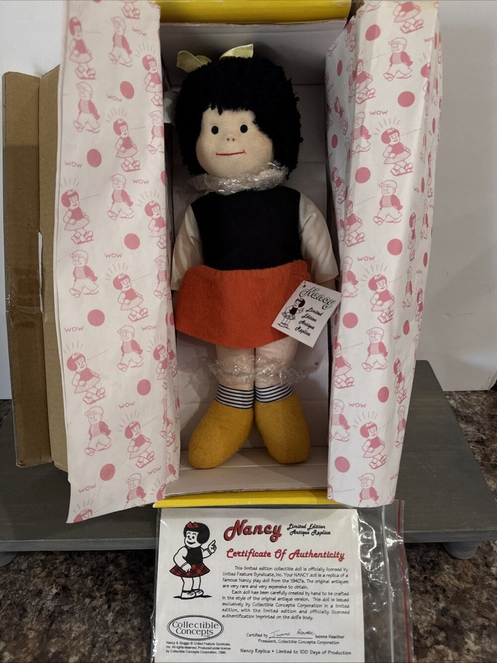 Rare- Collectible Concepts - NANCY Doll- Limited Ed Antique Replica - 1999